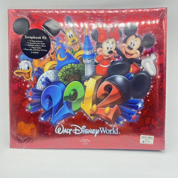 Walt Disney World Scrapbook 2012 Scrapbook Kit W Extra Kit Memories‎ New Rare - Picture 3 of 3